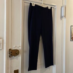 Eileen Fisher crêpe stretch pull on blue pants, size extra small